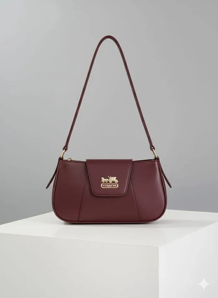Women's Rexine Plain Shoulder Bag