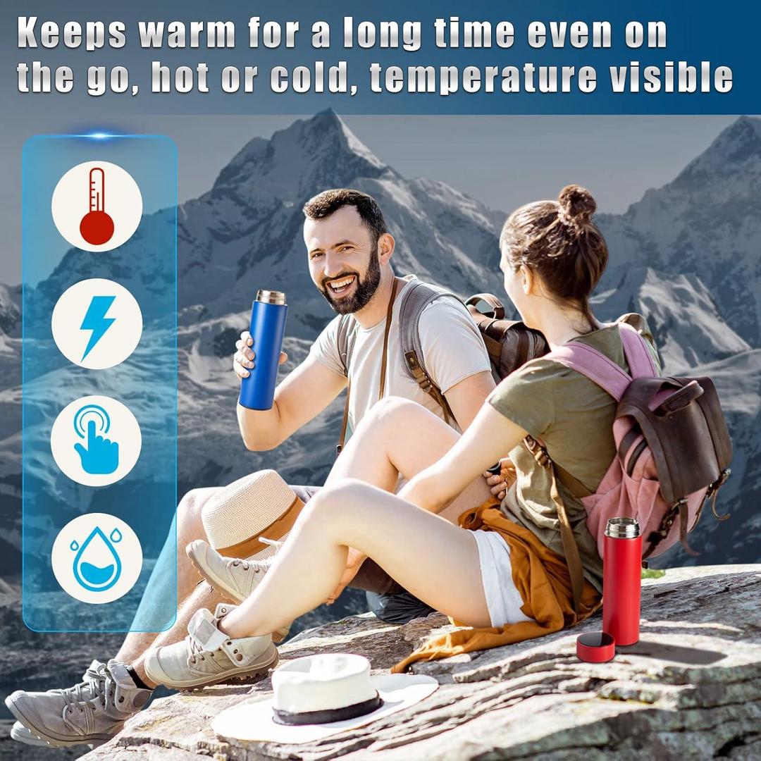 Insulated Stainless Steel Water Bottle with Digital Temp Display