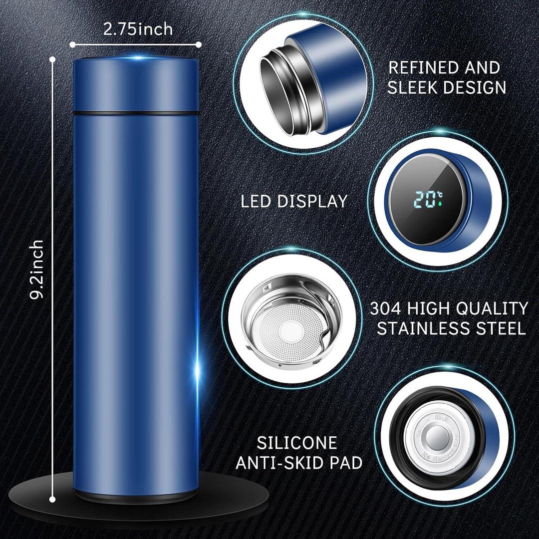 Insulated Stainless Steel Water Bottle with Digital Temp Display