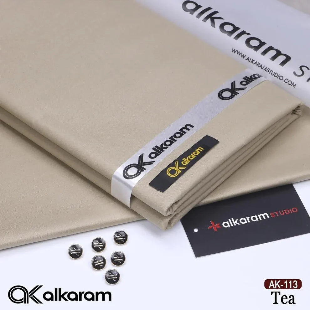 Cotton Suit ( Beige  Color) Unstitched