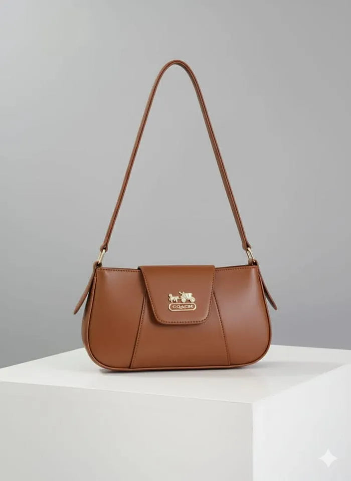 Women's Rexine Plain Shoulder Bag