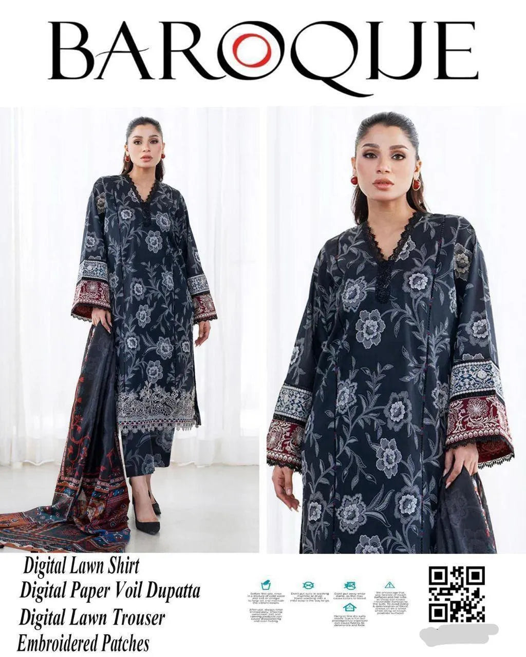 Printed Embroidered Lawn Unstitched Suit Eid Special