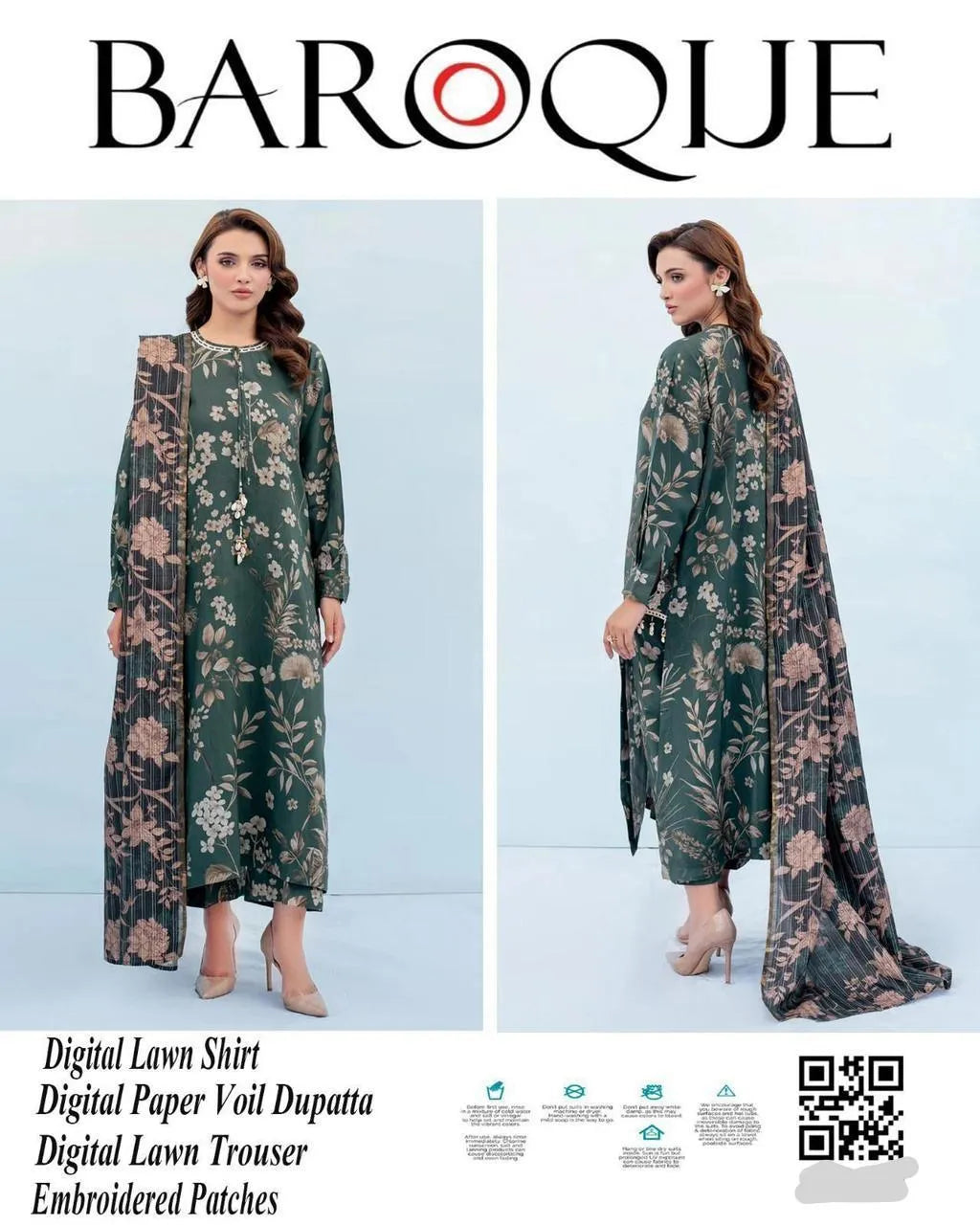 Printed Embroidered Lawn Unstitched Suit Eid Special