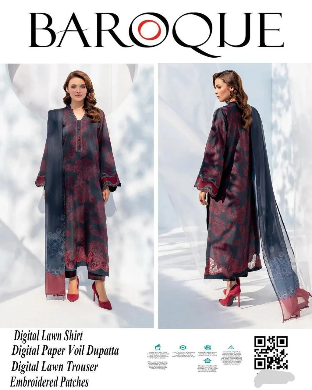 Printed Embroidered Lawn Unstitched Suit Eid Special