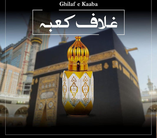 Ghilaf E Kaaba Rose Attar 6ml Alcohol-Free Gold White