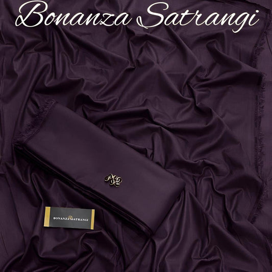 Bonanza Satrangi Men's Unstitched Suit Purple