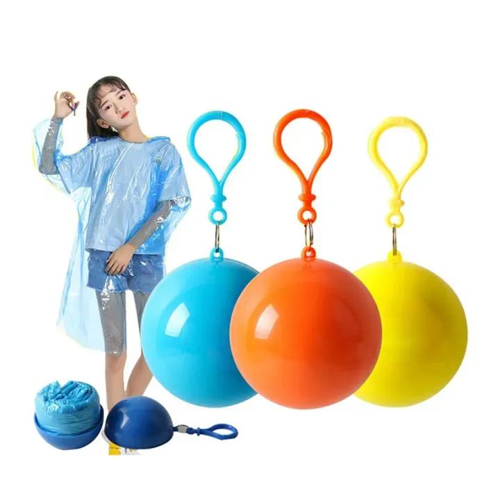 3 Pcs ABS Plastic Keychain Raincoat Multicolor