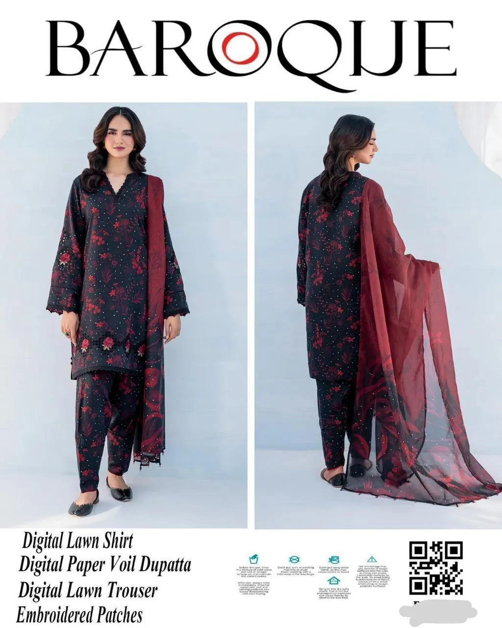 Printed Embroidered Lawn Unstitched Suit Eid Special
