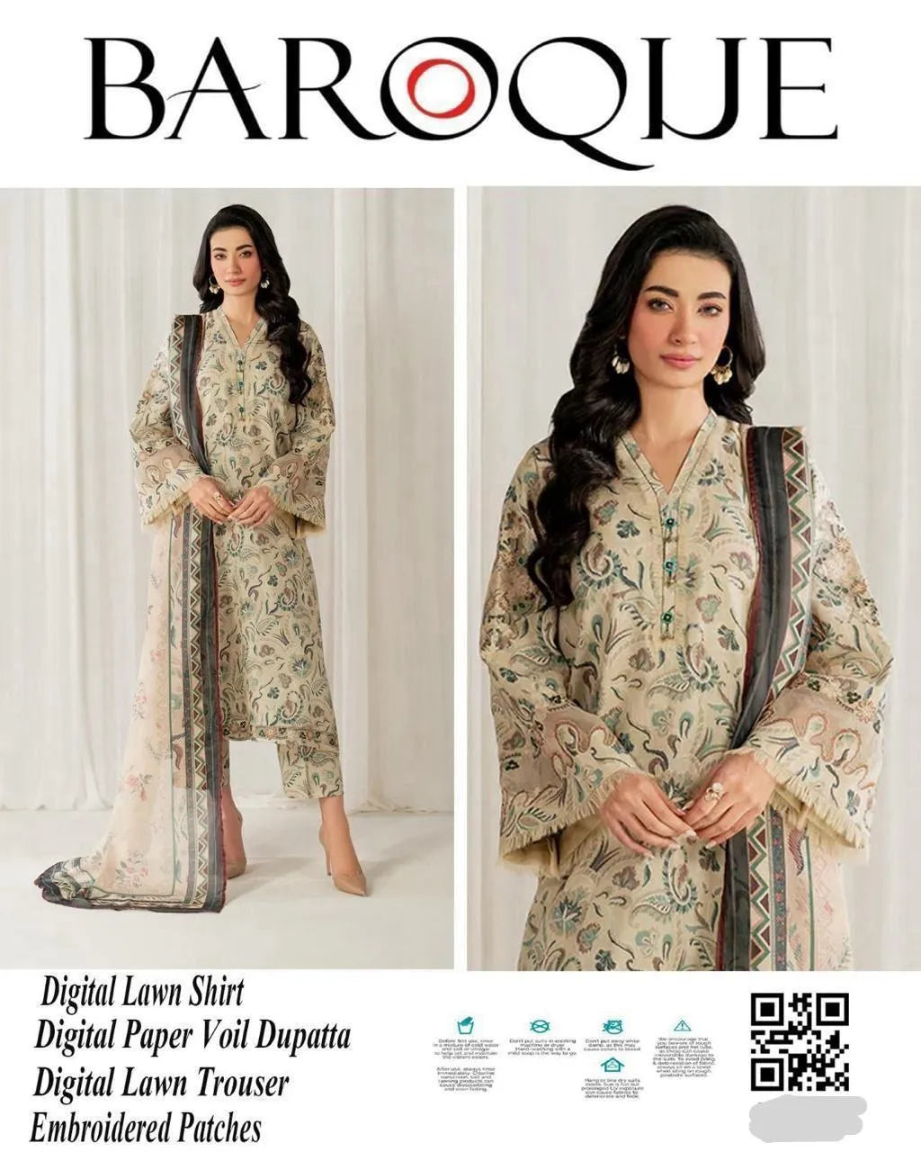 Printed Embroidered Lawn Unstitched Suit Eid Special