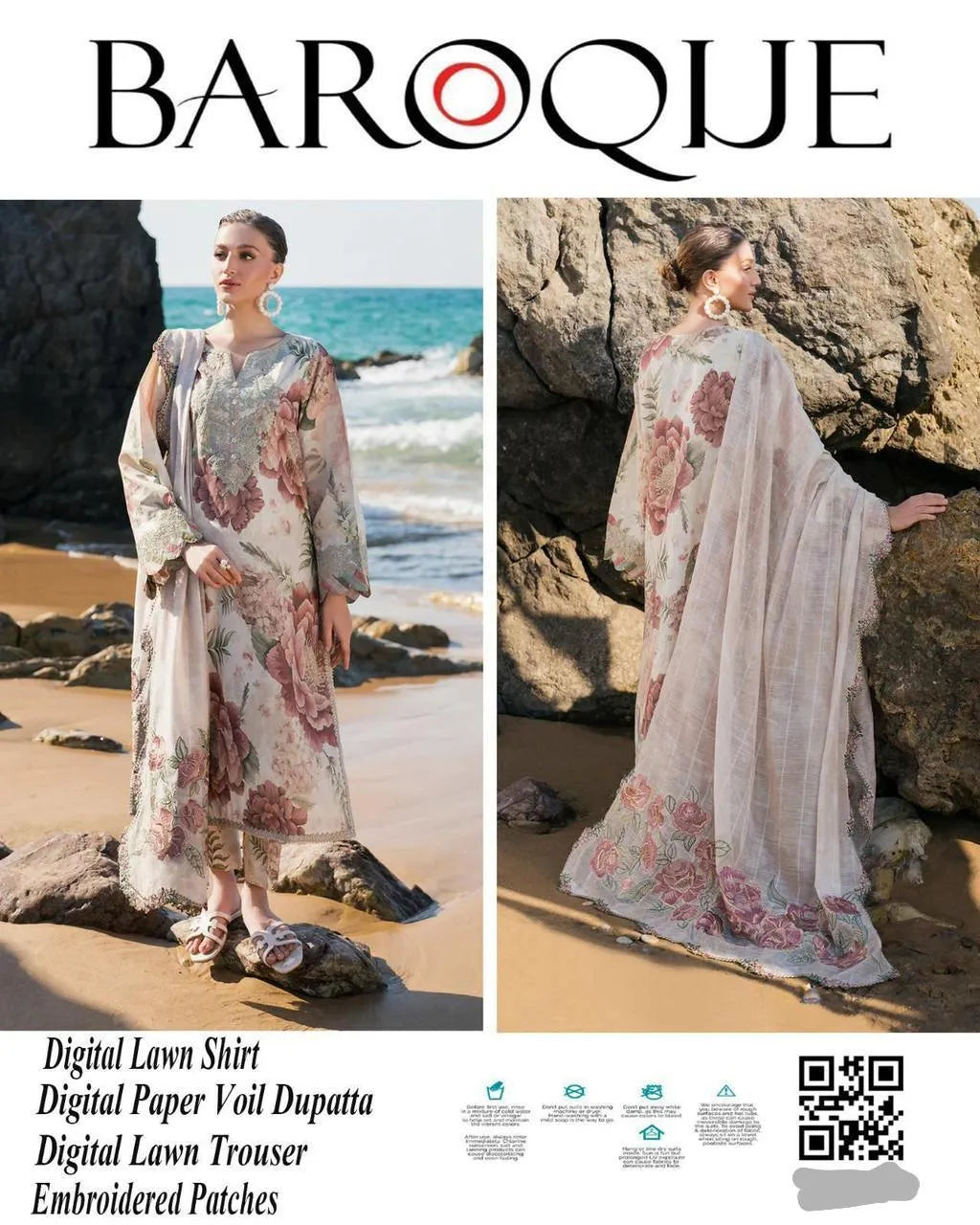 Printed Embroidered Lawn Unstitched Suit Eid Special