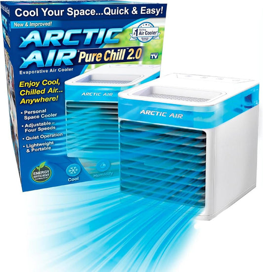 Mini Air Cooler White Portable Quiet Cooling 3cm