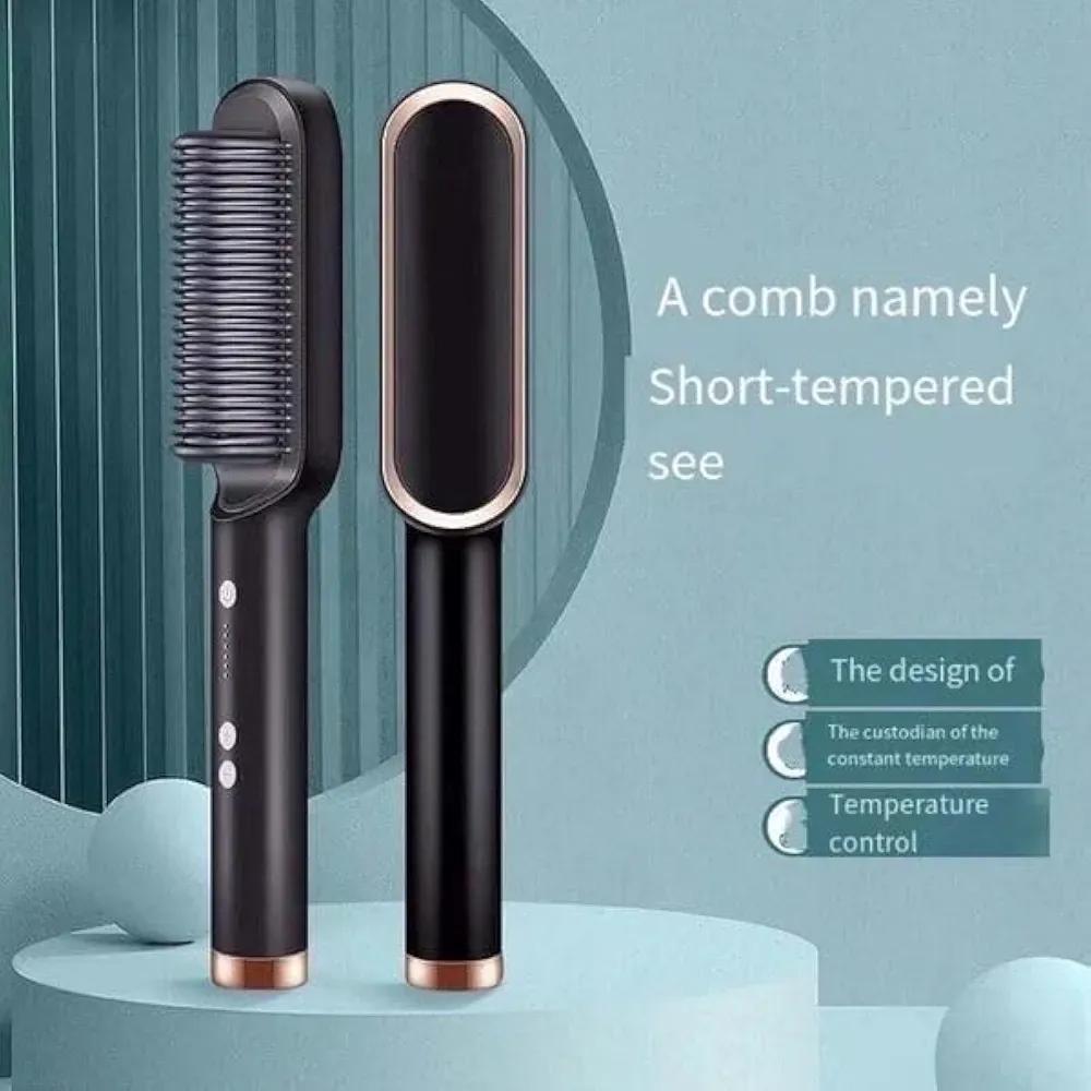 Green Hair Comb for Straight Curly Hair at Home