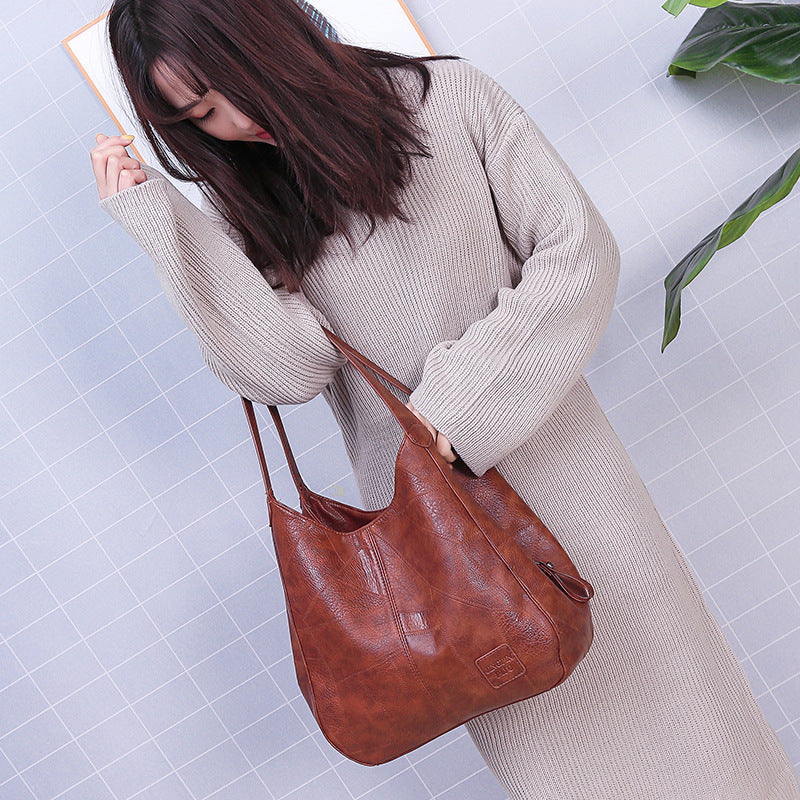 Women's Retro Soft Leather Shoulder Bag Premium Daily Use